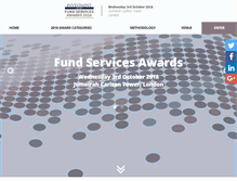 Tablet Screenshot of fundservicesawards.com